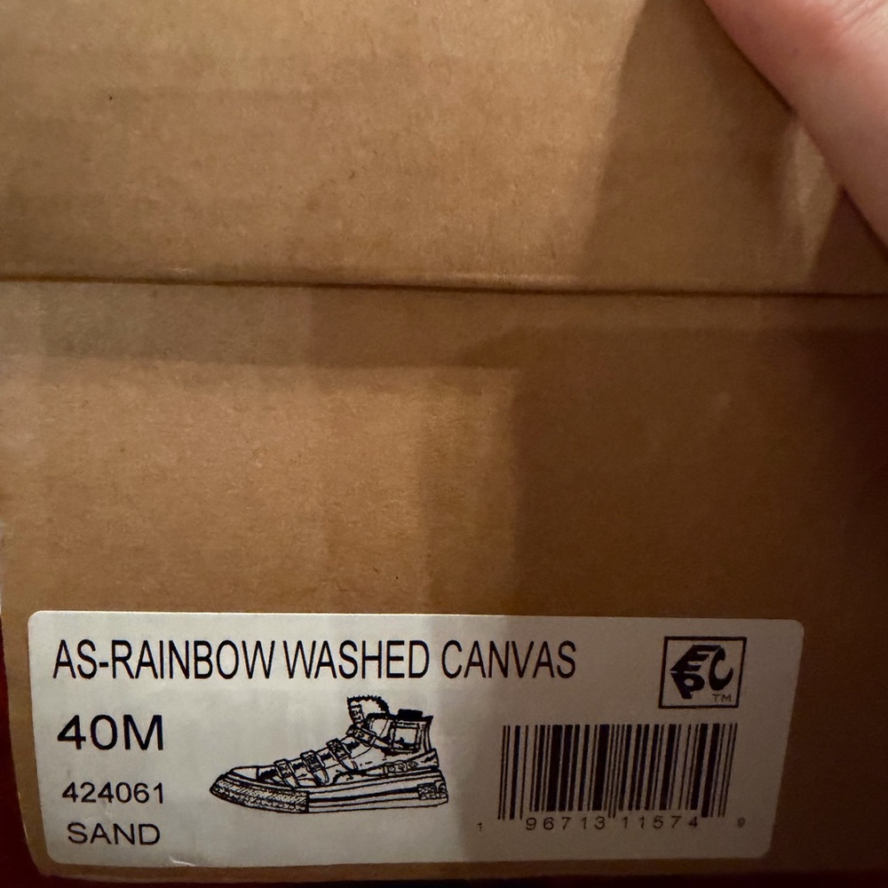 NIB Ash Women’s Rainbow High Top Platform Sneakers - Picture 4 of 4